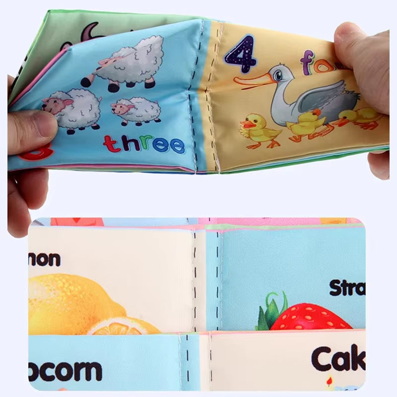 0-12 Months Baby Cloth Book Intelligence Development Soft Learning Cognize Reading Books Early Educational Toys Readings