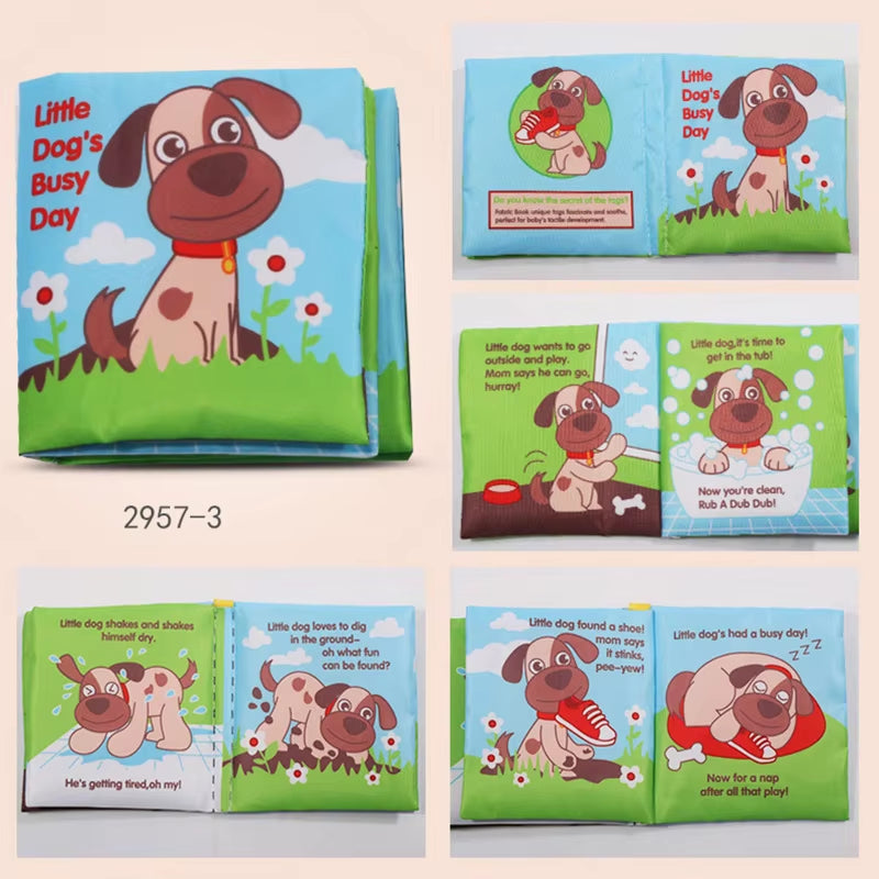 0-12 Months Baby Cloth Book Intelligence Development Soft Learning Cognize Reading Books Early Educational Toys Readings