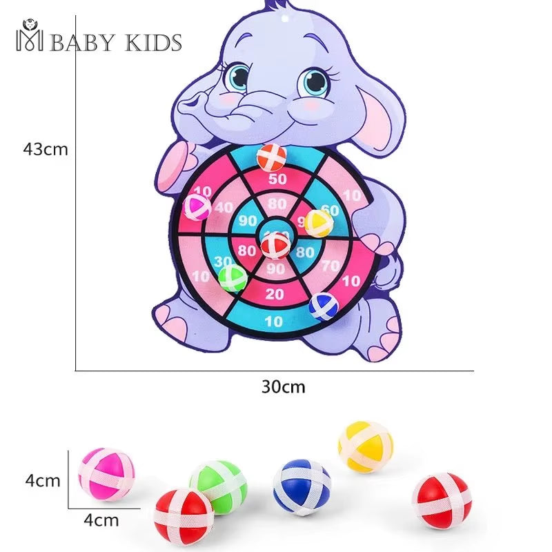 Montessori Dart Board Target Sports Game Toys for Children 4 to 6 Years Old Outdoor Toy Child Indoor Girls Sticky Ball Boys Gift