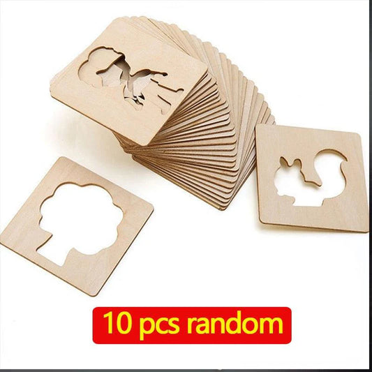 Montessori Kids Toys Drawing Toys Wooden DIY Painting